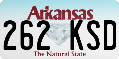 AR license plate 262KSD
