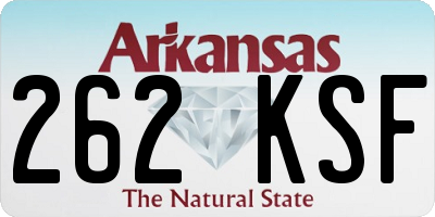 AR license plate 262KSF