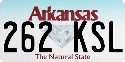 AR license plate 262KSL