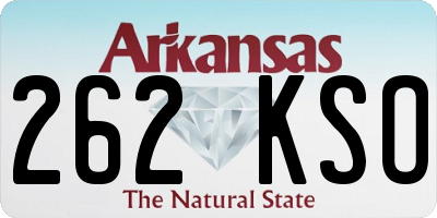 AR license plate 262KSO