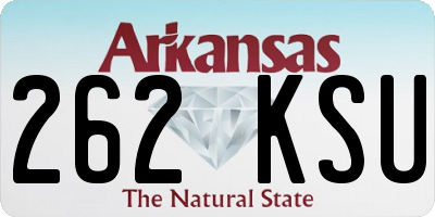 AR license plate 262KSU