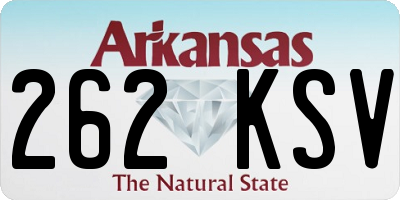 AR license plate 262KSV