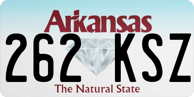 AR license plate 262KSZ