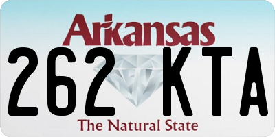 AR license plate 262KTA