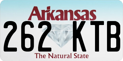 AR license plate 262KTB