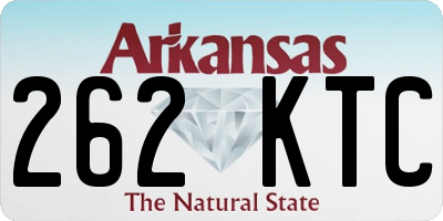AR license plate 262KTC