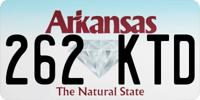 AR license plate 262KTD