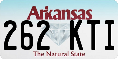 AR license plate 262KTI