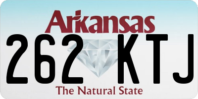 AR license plate 262KTJ