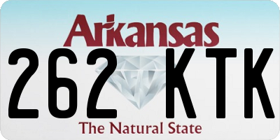 AR license plate 262KTK
