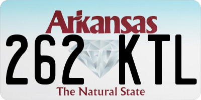 AR license plate 262KTL