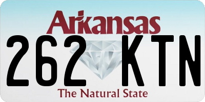 AR license plate 262KTN