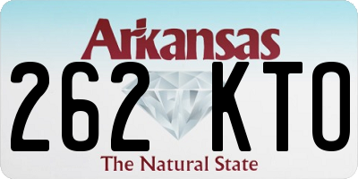 AR license plate 262KTO