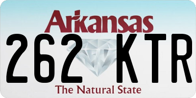 AR license plate 262KTR