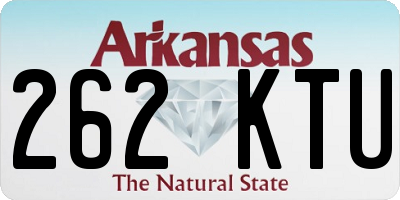AR license plate 262KTU