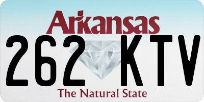 AR license plate 262KTV