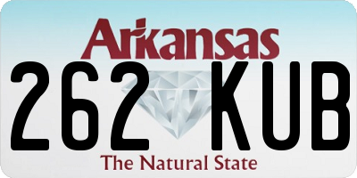 AR license plate 262KUB