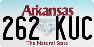 AR license plate 262KUC