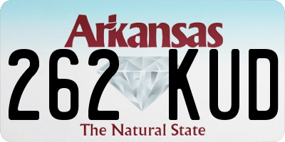 AR license plate 262KUD
