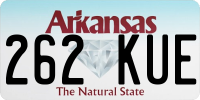 AR license plate 262KUE