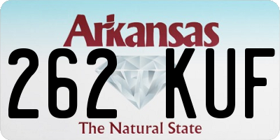 AR license plate 262KUF