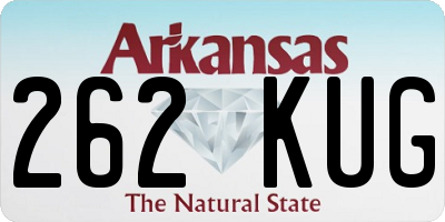 AR license plate 262KUG