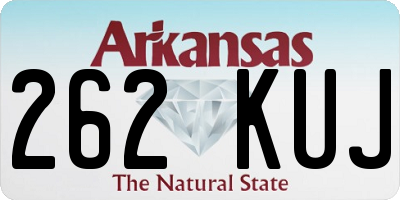 AR license plate 262KUJ