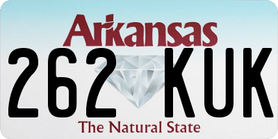 AR license plate 262KUK