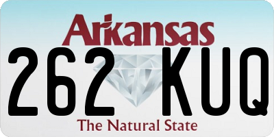 AR license plate 262KUQ