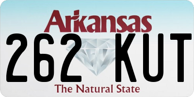 AR license plate 262KUT