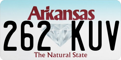 AR license plate 262KUV