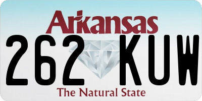 AR license plate 262KUW
