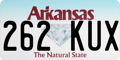 AR license plate 262KUX