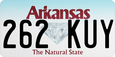 AR license plate 262KUY