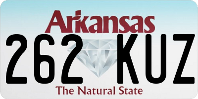 AR license plate 262KUZ