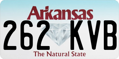 AR license plate 262KVB