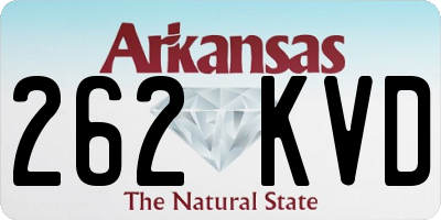 AR license plate 262KVD