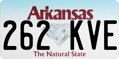 AR license plate 262KVE