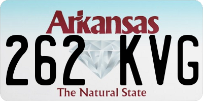 AR license plate 262KVG