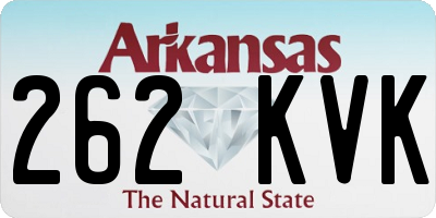 AR license plate 262KVK