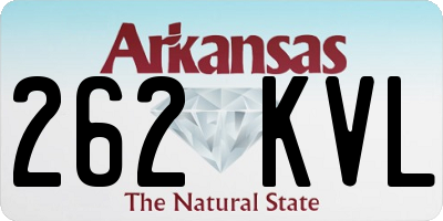 AR license plate 262KVL