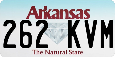 AR license plate 262KVM