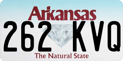 AR license plate 262KVQ