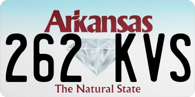 AR license plate 262KVS