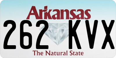 AR license plate 262KVX