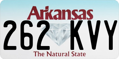 AR license plate 262KVY