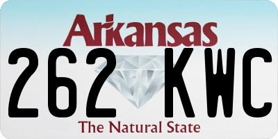 AR license plate 262KWC