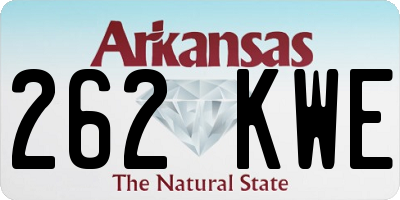 AR license plate 262KWE