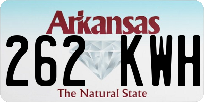 AR license plate 262KWH