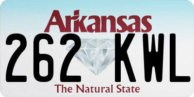 AR license plate 262KWL